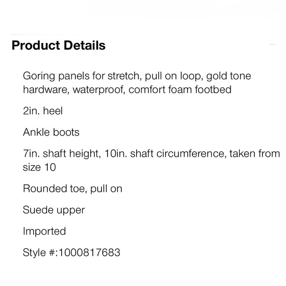 Cole Haan Suede Waterproof Camea Chelsea Boots Amber Color Women’s Size 5 - Picture 11 of 11